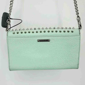 REBECCA MINKOFF Mint Green Silvertone Pre Loved Spikes Crossbody Purse