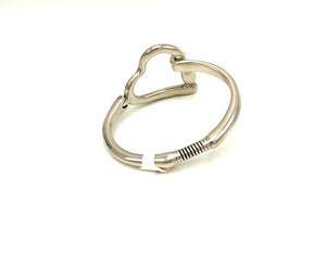 UNO DE 50 Silver Plated Heart Bracelet