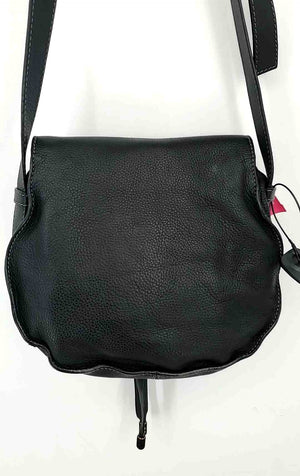 CHLOE Black Pebbled Leather Crossbody 11" 2.5" 10" Purse