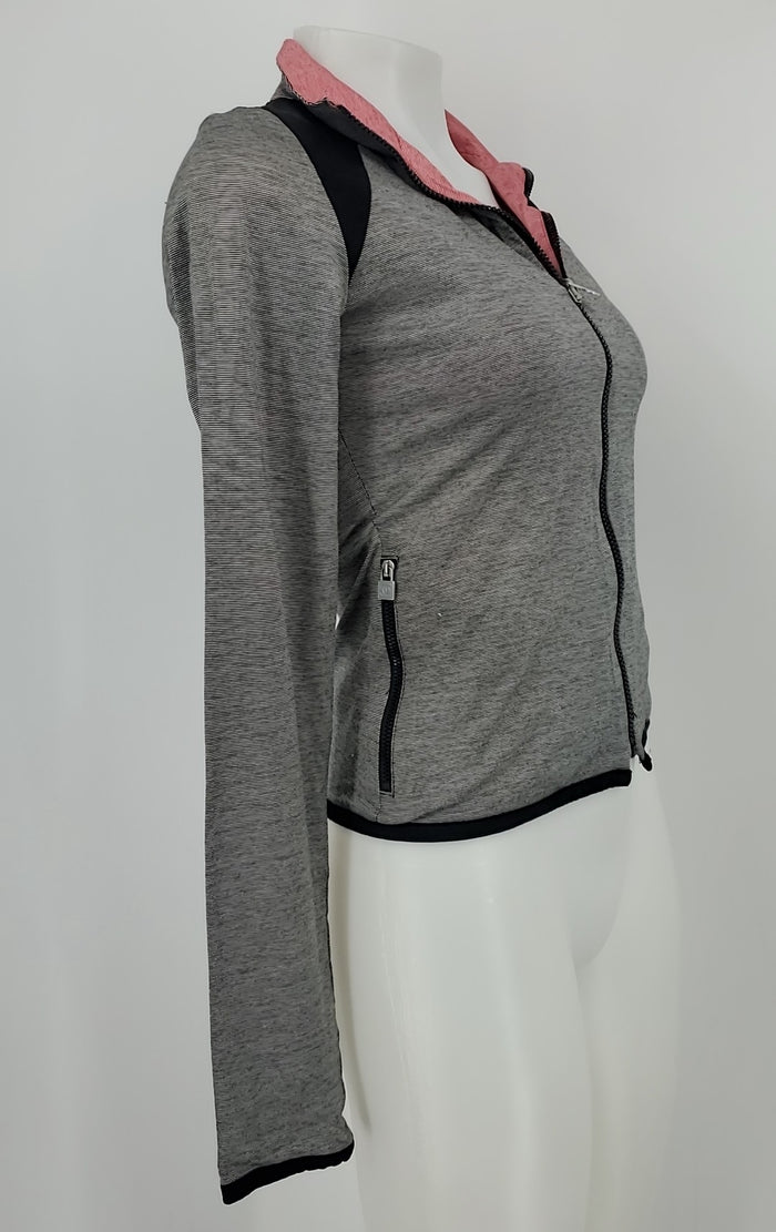 CHANEL Black & Red White Cotton Made in Italy Reversible Activewear Jacket