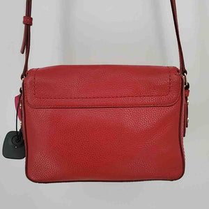 MARC JACOBS Red Pebbled Leather Pre Loved Crossbody Purse