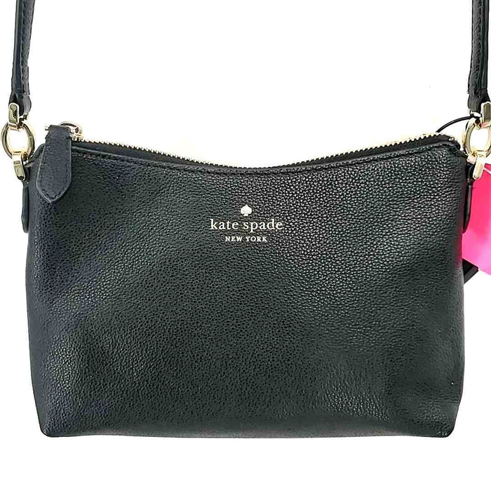 KATE SPADE Black Pebbled Leather Crossbody Purse