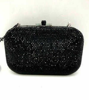 JUDITH LEIBER Black Silver Crystal Pre Loved Purse