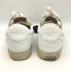 ZADIG & VOLTAIRE White Leather Perforated Sneaker Shoe Size 40 US: 9-1/2 Shoes