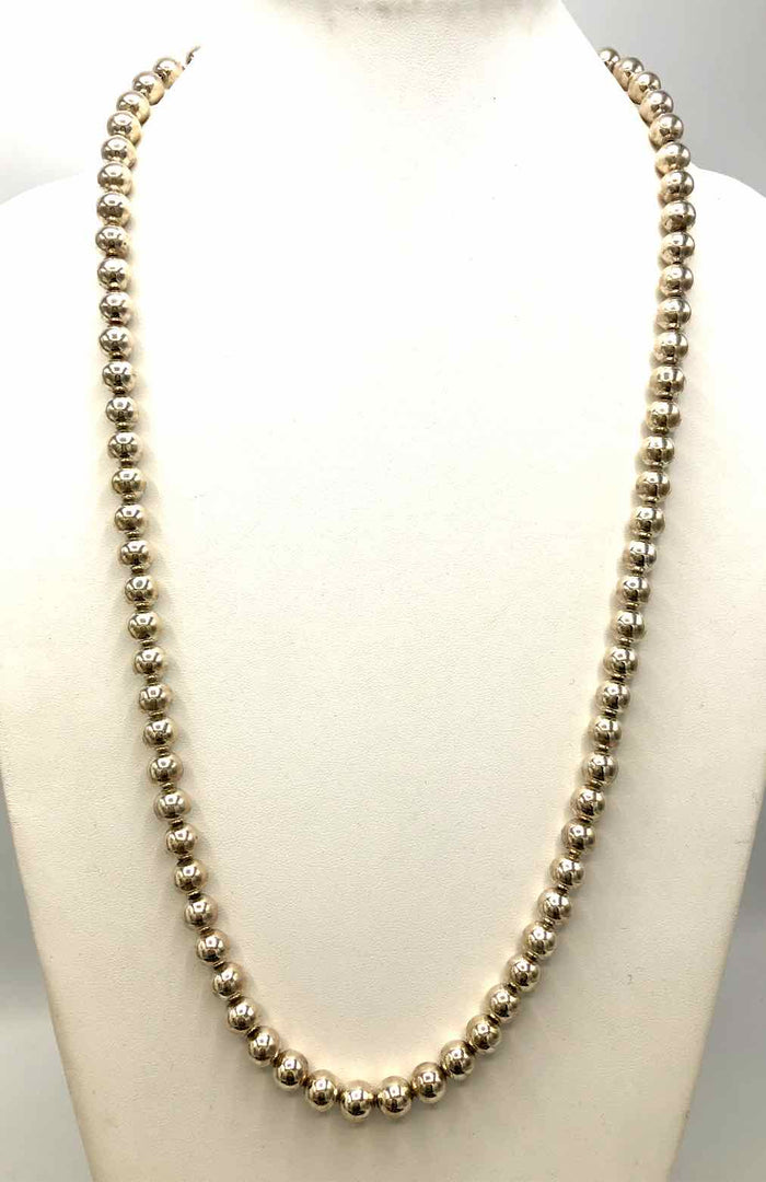 Sterling Silver Ball 30" ss Necklace