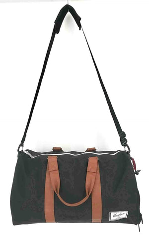 HERSCHEL Black Brown Canvas Duffle Purse