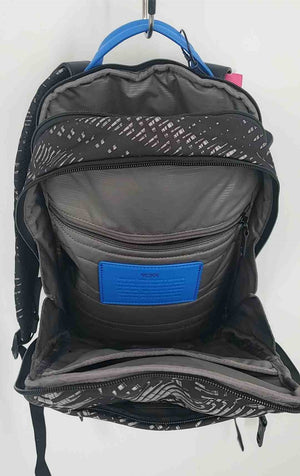 TUMI Black Gray Blue Pre Loved Print 10 in 3" 14" Backpack