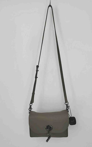 BOTKIER Taupe Gunmetal Leather Pre Loved Crossbody 8.5" 3" 7" Purse