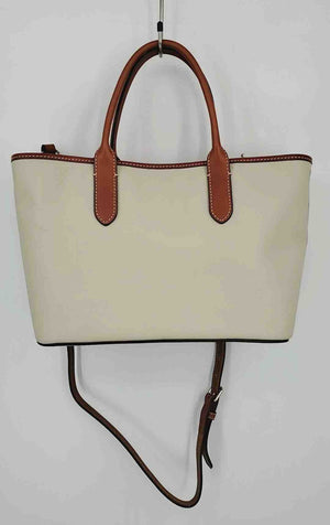 DOONEY & BOURKE Cream Tan Pebbled Leather Pre Loved Tote Purse