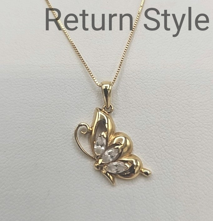 Butterfly 14k-Necklace