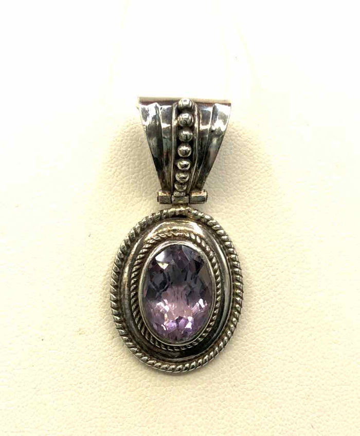 Silver Amethyst ss Pendant