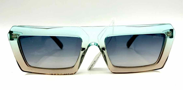 EMILIO PUCCI Turquoise Pre Loved Gradient Rectangle Sunglasses