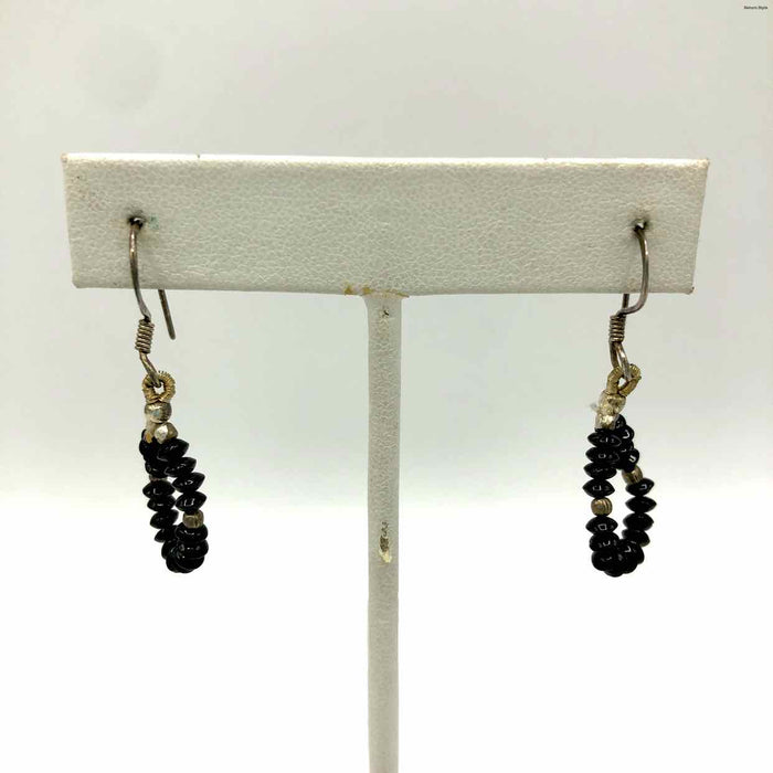 Black Sterling Silver ss Earrings