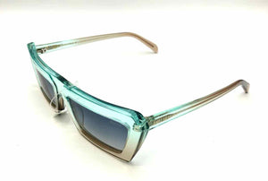 EMILIO PUCCI Turquoise Pre Loved Gradient Rectangle Sunglasses