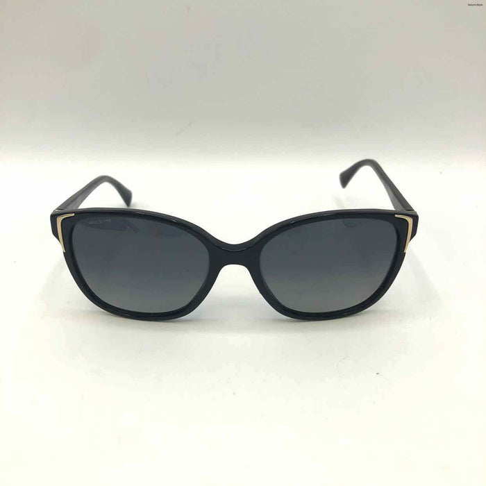 PRADA Black Gold Polarized Pre Loved Sunglasses