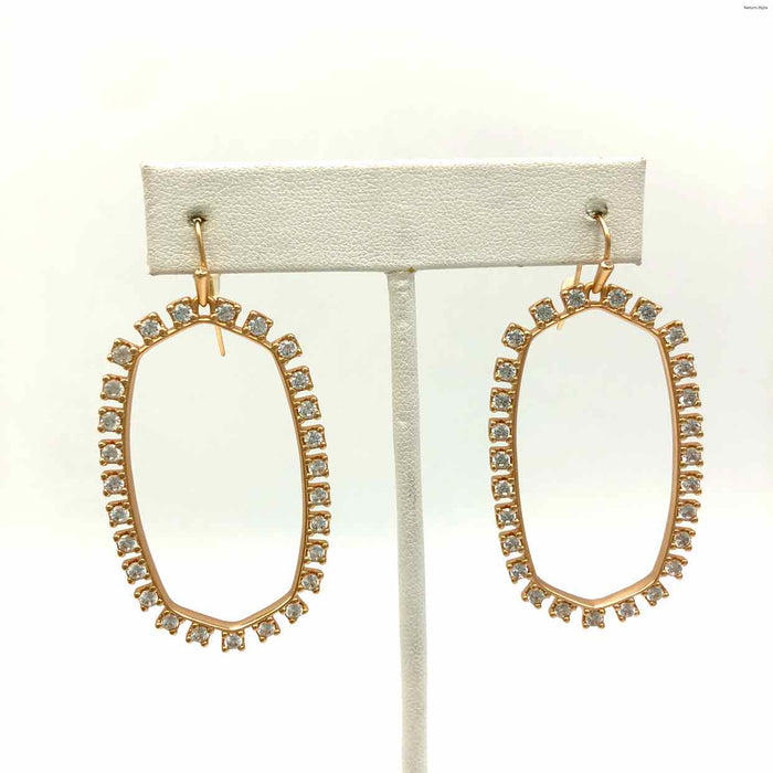 KENDRA SCOTT Goldtone Clear Pre Loved Earrings