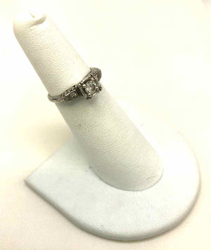 14k White Gold Diamond 14k-Ring Sz5.5