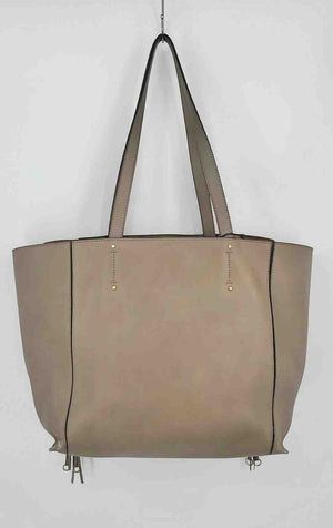 CHLOE Taupe Tan Leather Pre Loved Tote Purse