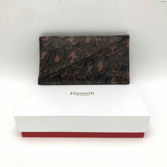 HAMMITT Brown Pre Loved Print Card Holder Wallet