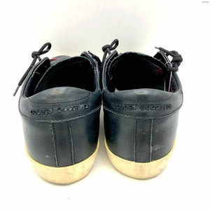 GOLDEN GOOSE Black White Leather Made in Italy Sneaker Shoes