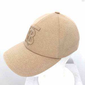 BURBERRY Beige Monogram Cap Hat