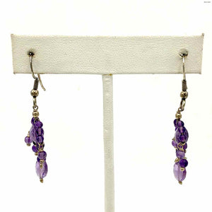 Lavender Sterling Silver Amythst Dangle ss Earrings