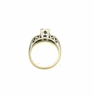 14k White Gold Diamond 14k-Ring Sz5.5