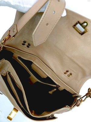 PROENZA SCHOULER Beige Gold Leather Satchel Purse