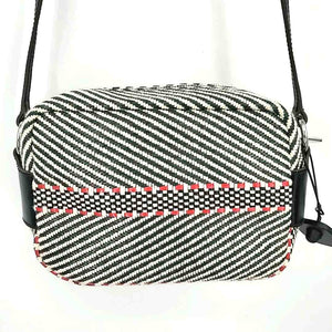 BIMBA Y LOLA Green Black Multi Woven Pre Loved Crossbody Purse