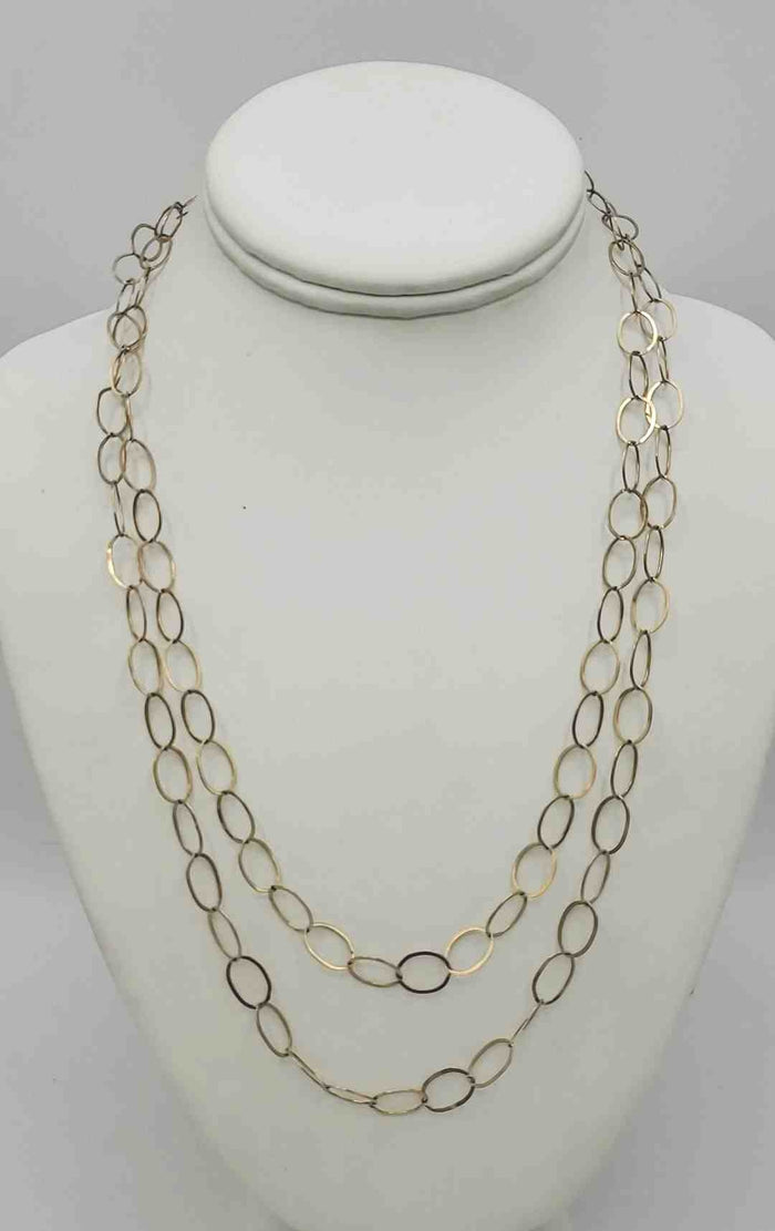 Goldtone Pre Loved Circle 42" GF-Necklace